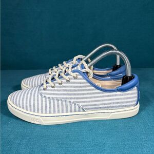 Size 8 - Women’s UGG Ryan II blue stripes shoes